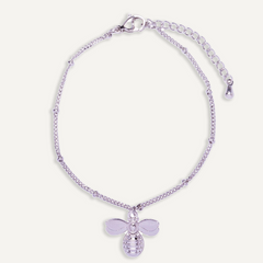 Keira White Gold Bee Bracelet - D&X Retail