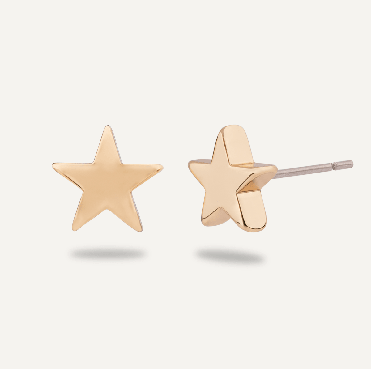 Keira Gold Star Stud Earrings - D&X Retail