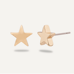 Keira Gold Star Stud Earrings - D&X Retail