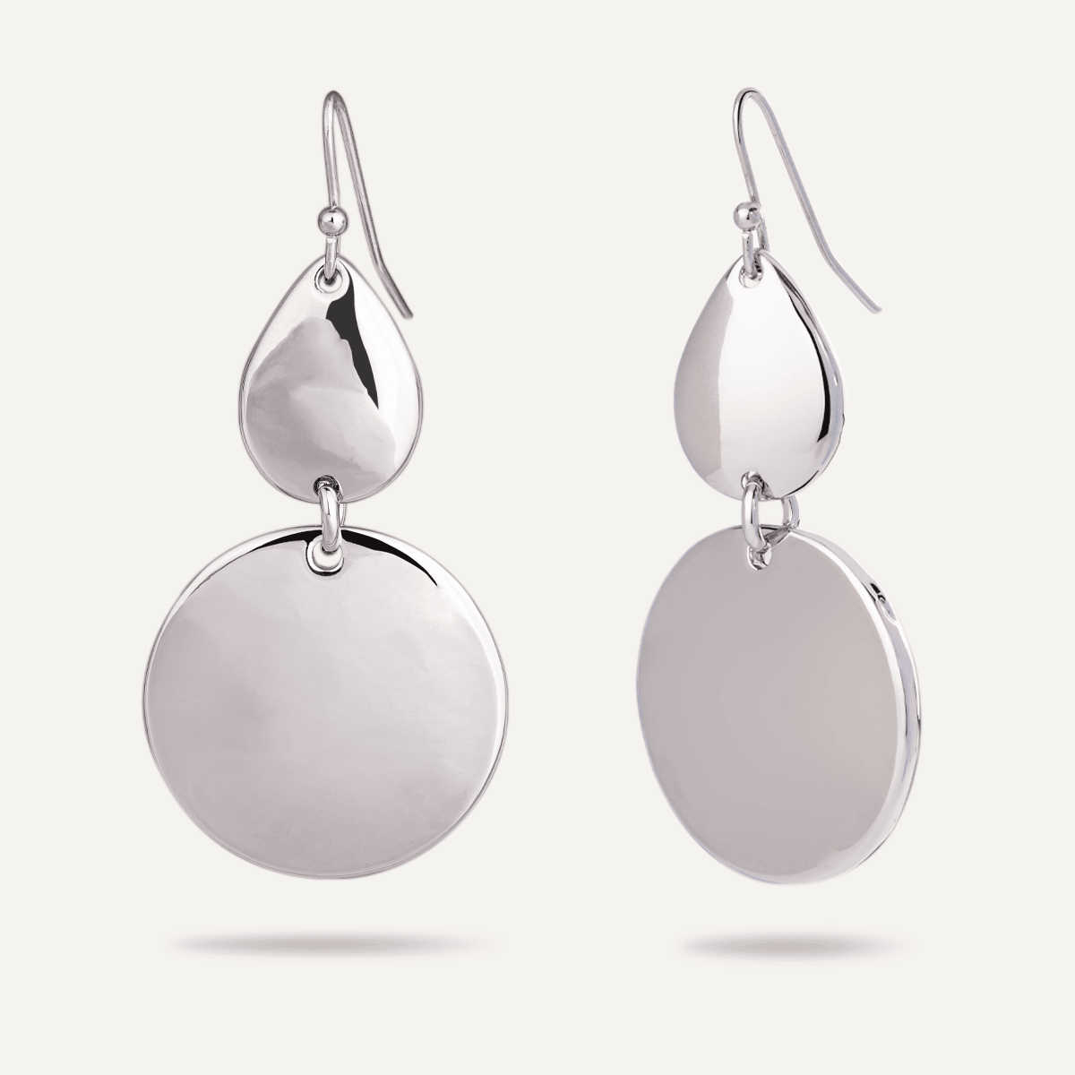 Eternal Geometric Dangle Earrings in Silver - D&X Retail