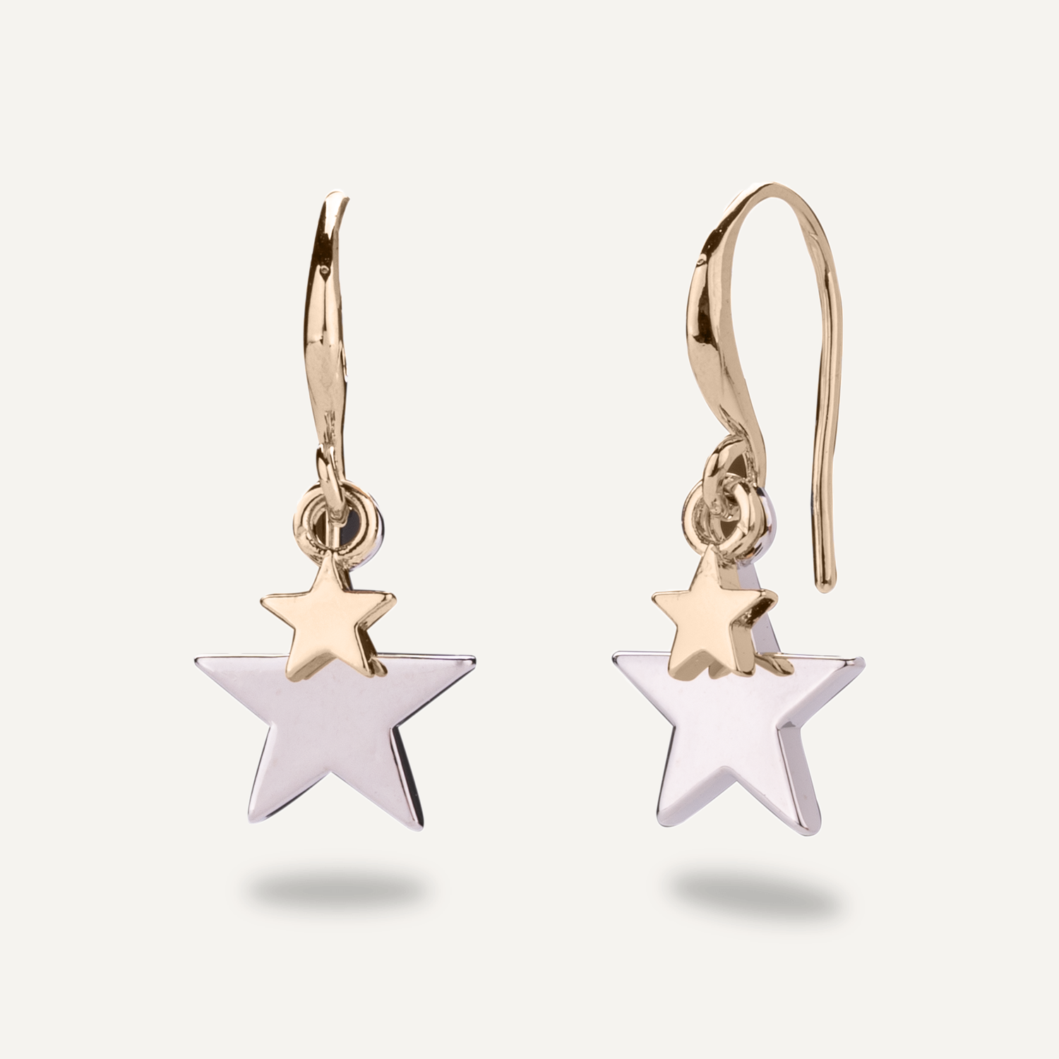 Keira Gold Mixed Star Duo Earrings - D&X Retail