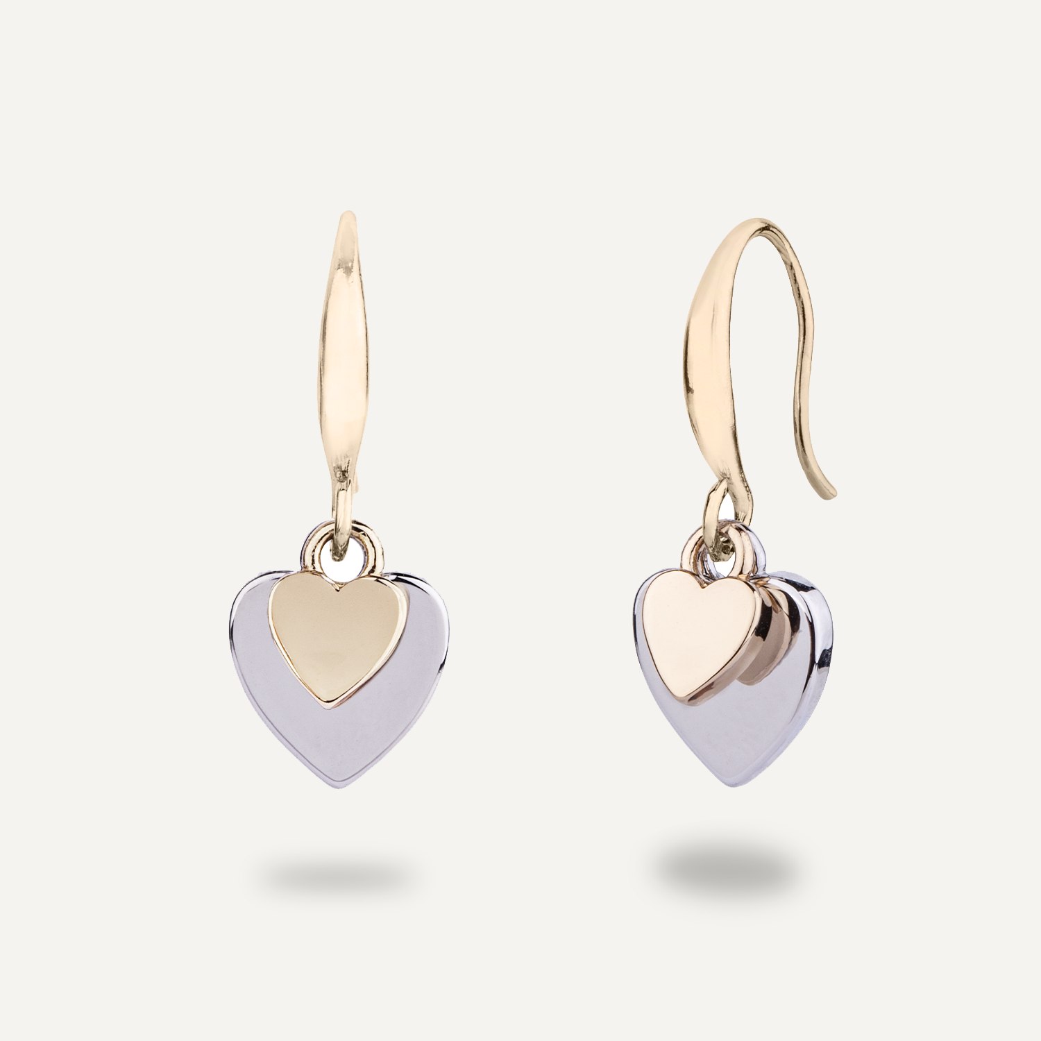 Keira Gold Mixed Heart Duo Earrings - D&X Retail