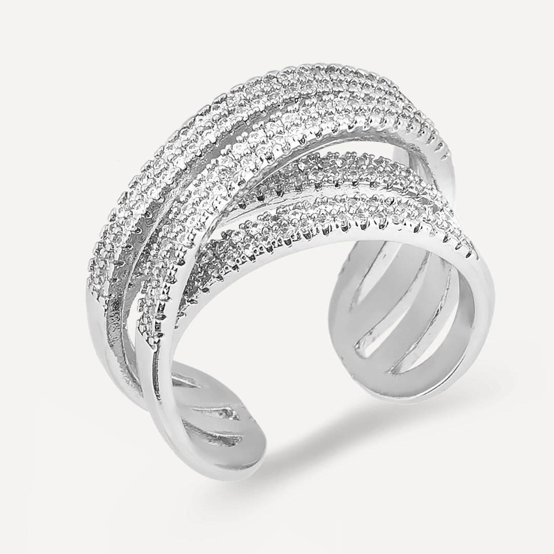 Spiral 2025 swarovski ring