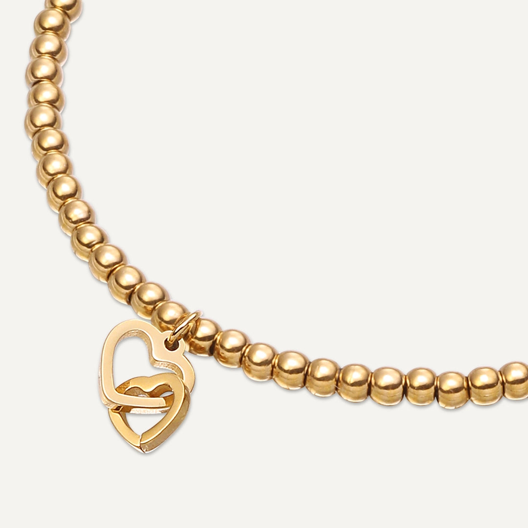 Memories: "YOU'RE MY BEST FRIEND" | Heart Bracelet | 18K Gold-Plated