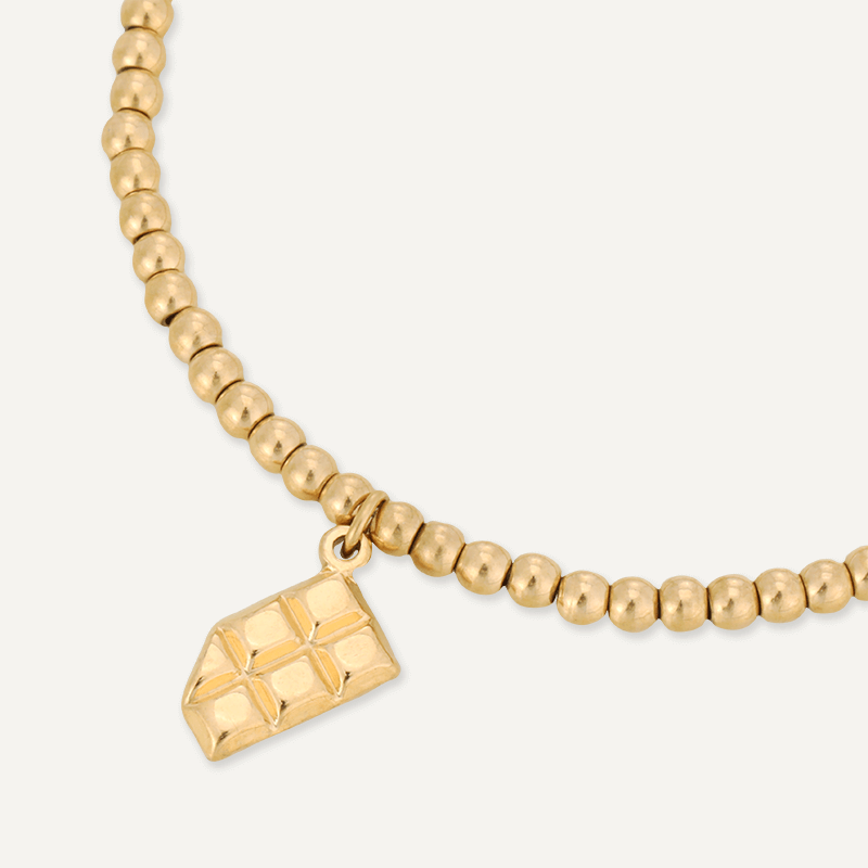 Memories: "CHOCOHOLIC" | Chocolate Bar Bracelet | 18K Gold-Plated