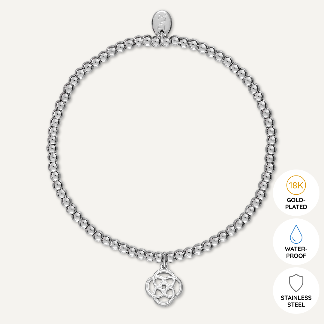 Memories: "CELTIC ETERNITY KNOT" | Knot Bracelet | White Gold-Plated