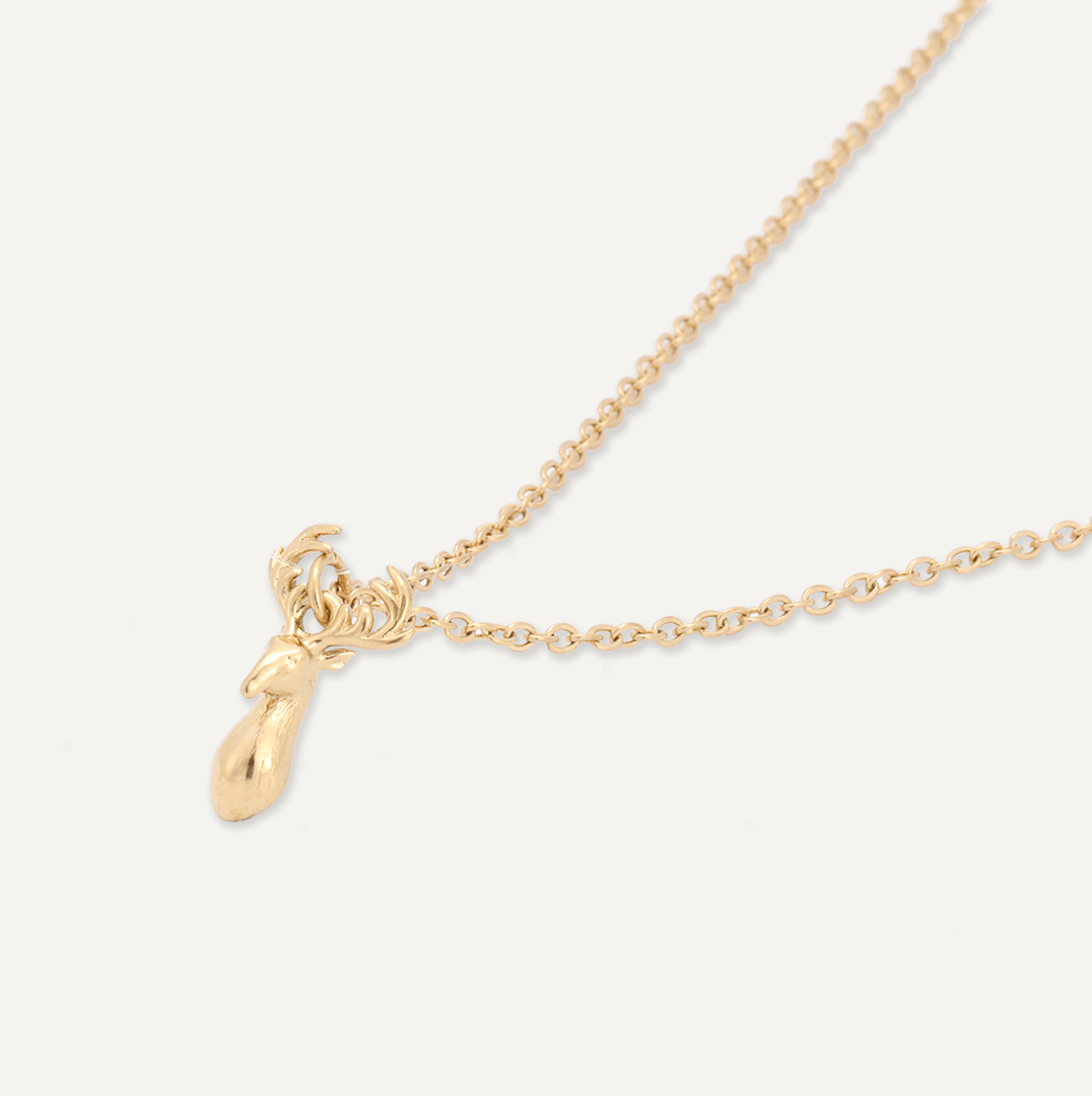 Memories: "HEILAN STAG" | Stag Necklace | 18K Gold-Plated