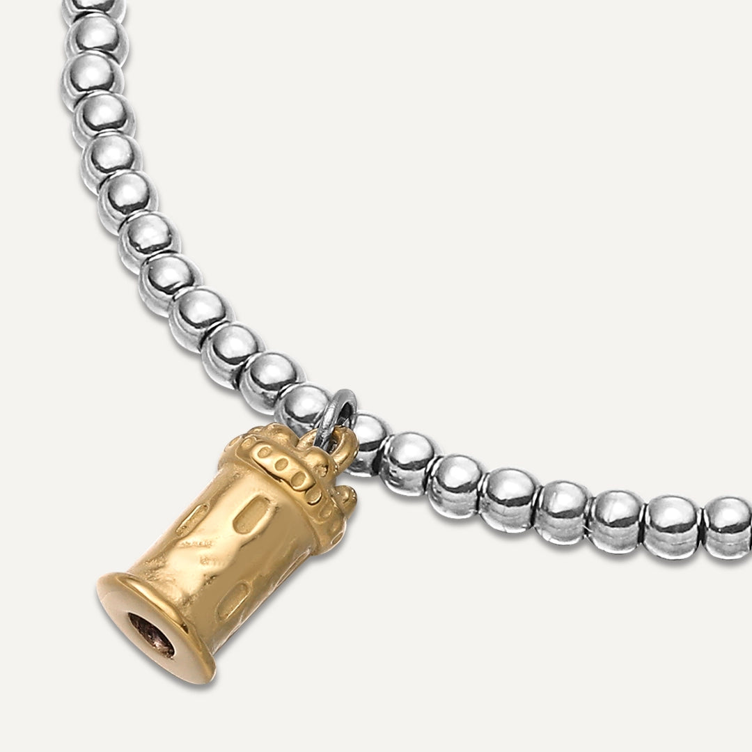 Memories: "GUARDIAN WATCHTOWER" | Watchtower Bracelet | White Gold & 18K Gold-Plated