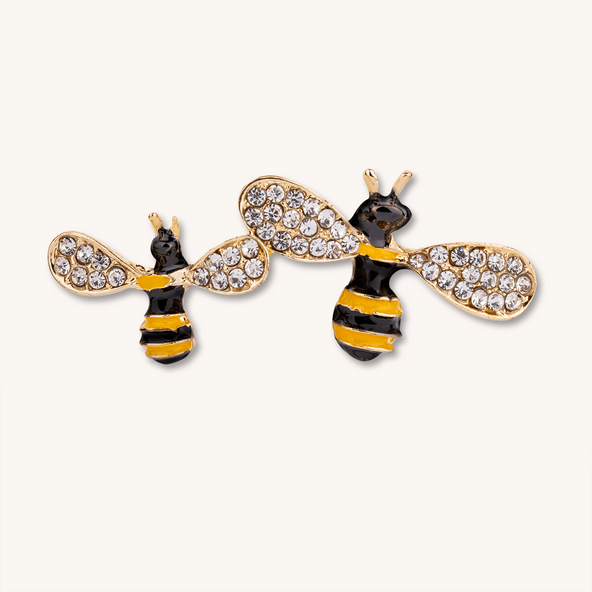 Ariana Gold & Enamel Bee Brooch - D&X Retail