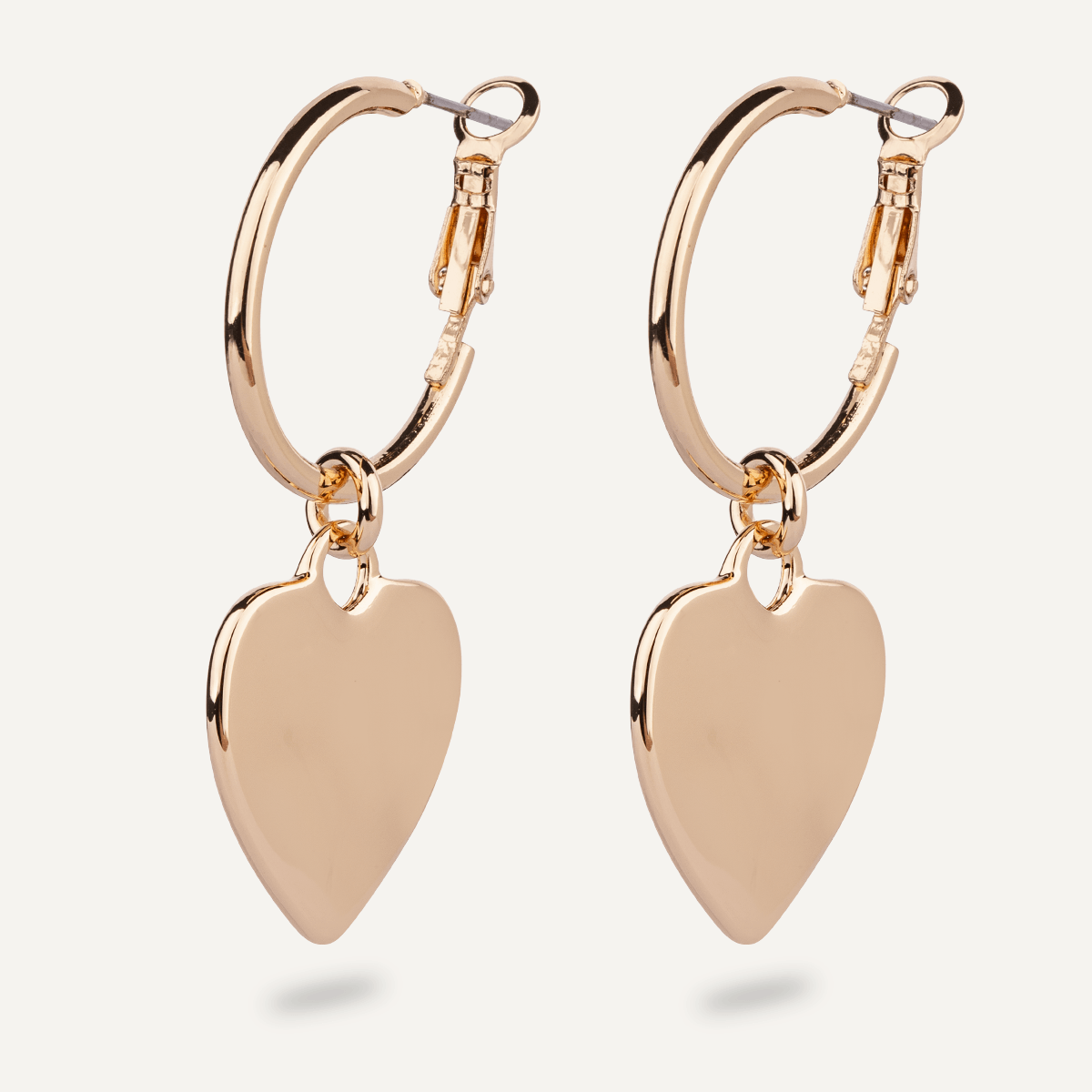 Sweetheart Lever Earrings In Gold - D&X Retail
