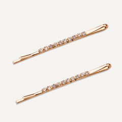 Kylie Contemporary Crystal Hairclip In Gold - D&X Retail
