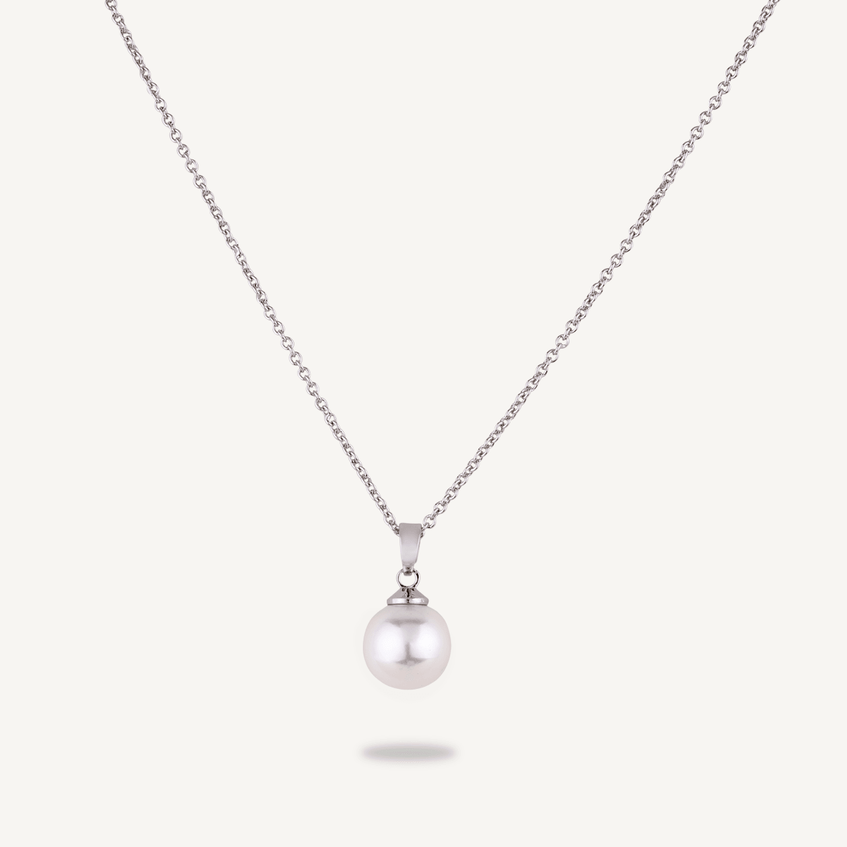 Silver Chain With A Mother Of Pearl Pendant - D&X Retail