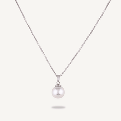 Silver Chain With A Mother Of Pearl Pendant - D&X Retail