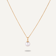 Gold Chain With A Mother Of Pearl Pendant - D&X Retail