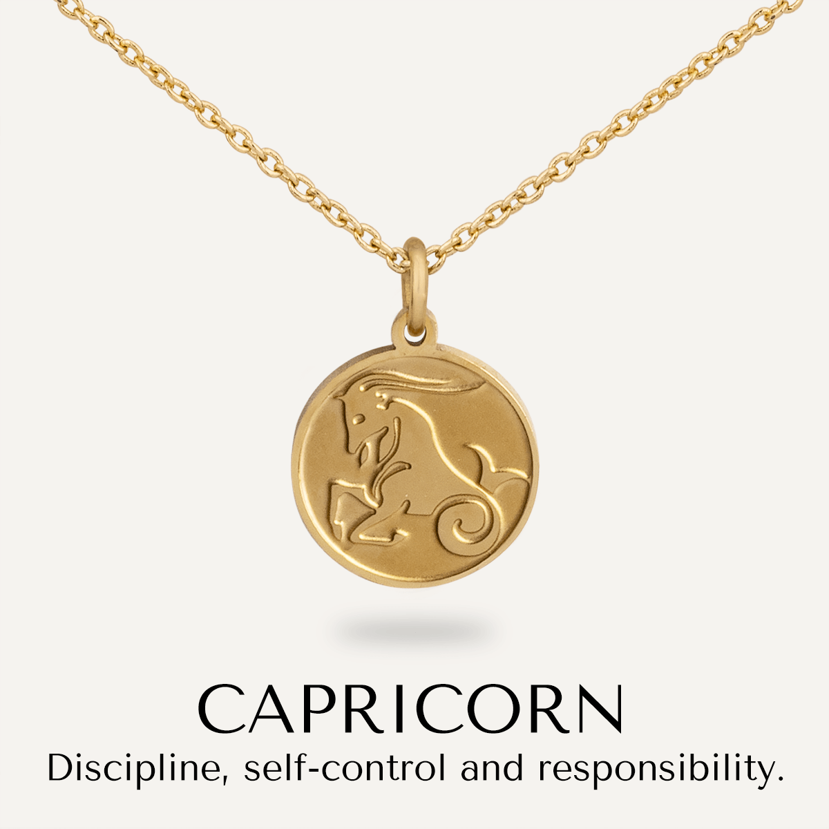 Capricorn zodiac sign best sale necklace
