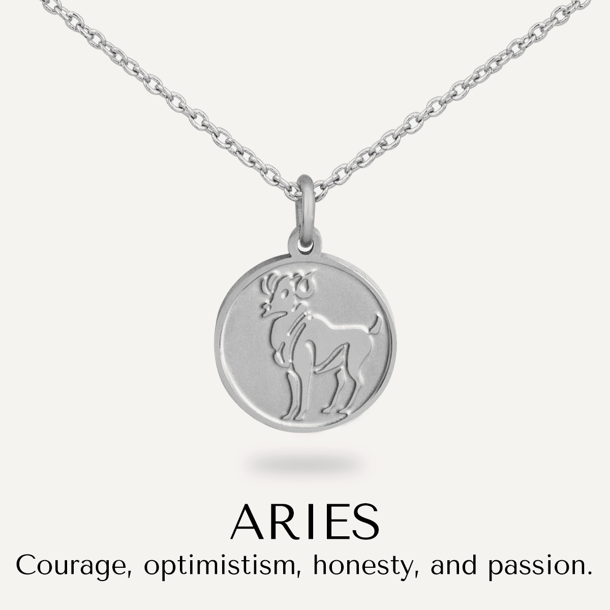 Zodiac necklace online aries
