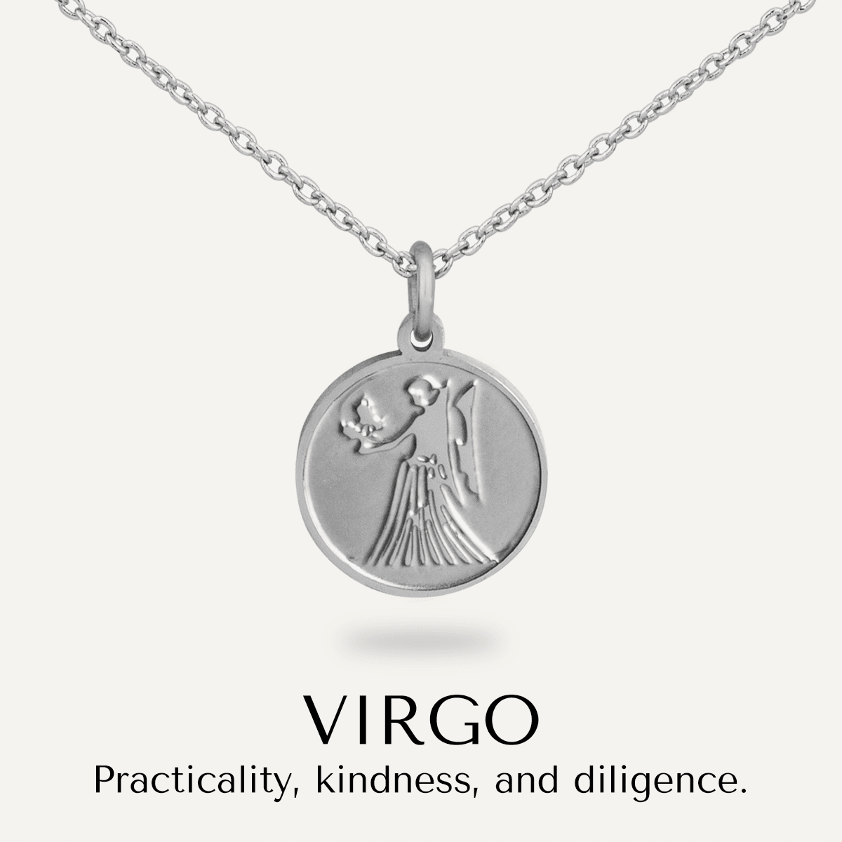 Virgo Zodiac Star Sign Necklace In Silver (Aug 23 – Sep 22) - D&X Retail