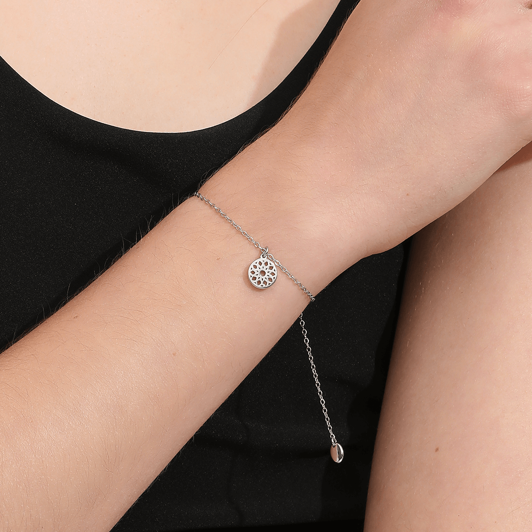 Memories: "DREAMCATCHER" | Dreamcatcher Bracelet | White Gold-Plated