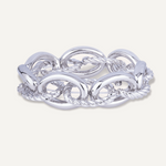 Alesha Elasticated Rope Bracelet In Silver-Tone - D&X Retail