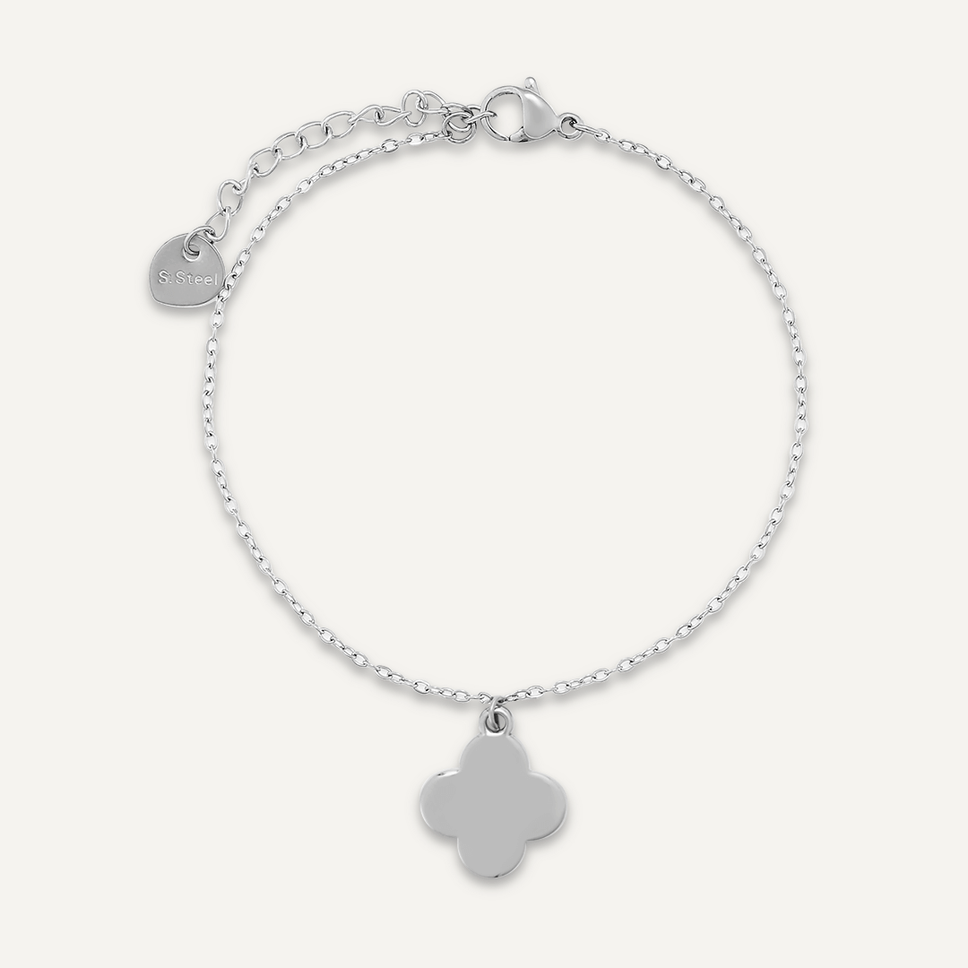 Charm Clasp Bracelet In Silver-Tone