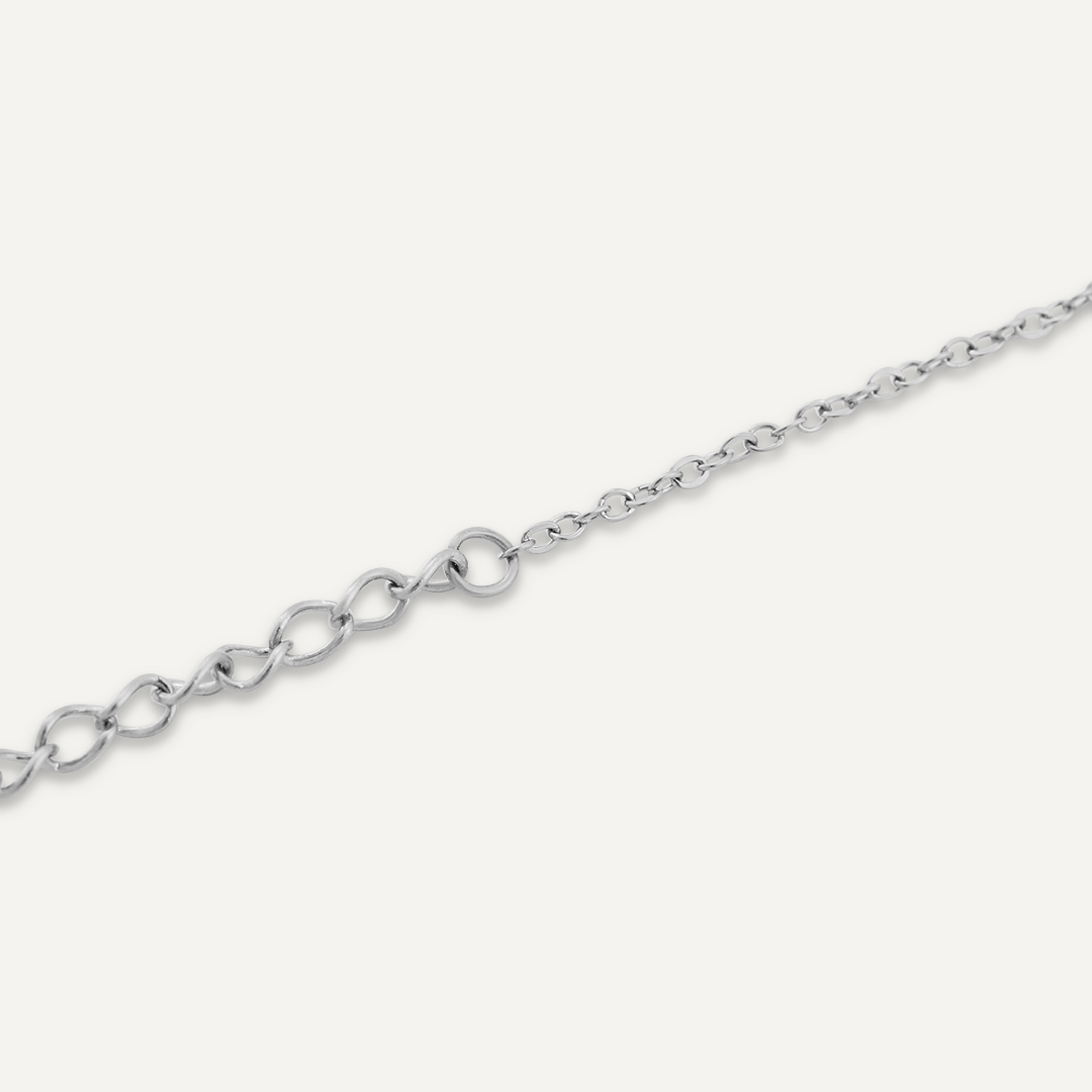 Charm Clasp Bracelet In Silver-Tone