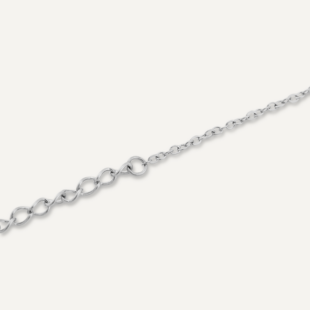 Bee Charm Clasp Bracelet In Silver-Tone