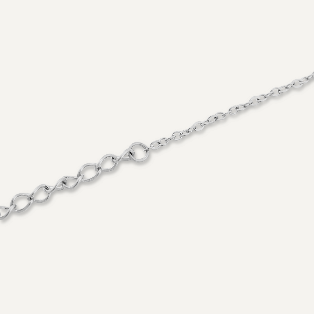 Snowflake Charm Clasp Bracelet In Silver-Tone