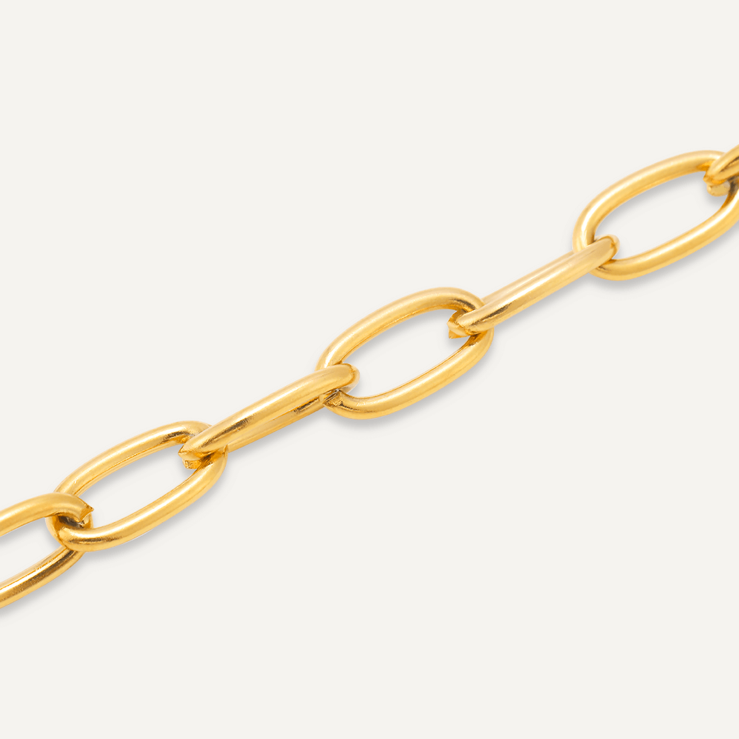 Heart Charm T-Bar Bracelet In Gold-Tone