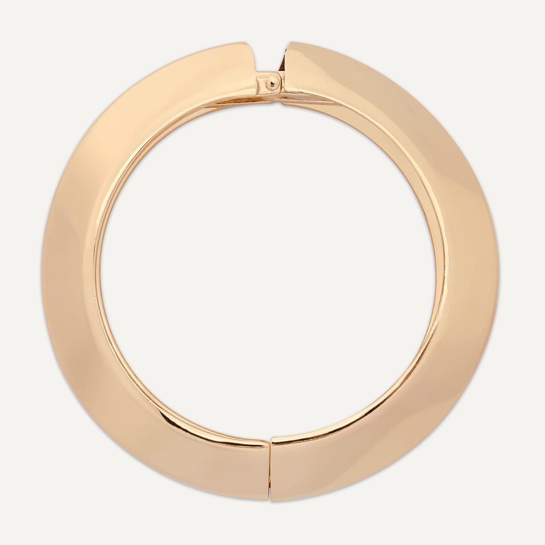 Alesha Contemporary Hinged Bracelet In Gold-Tone