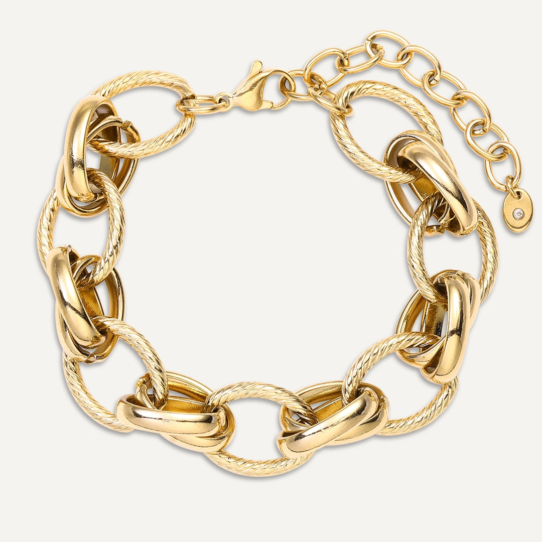 Vibes | Power Link Chain Bracelet | 18K Gold-Plated