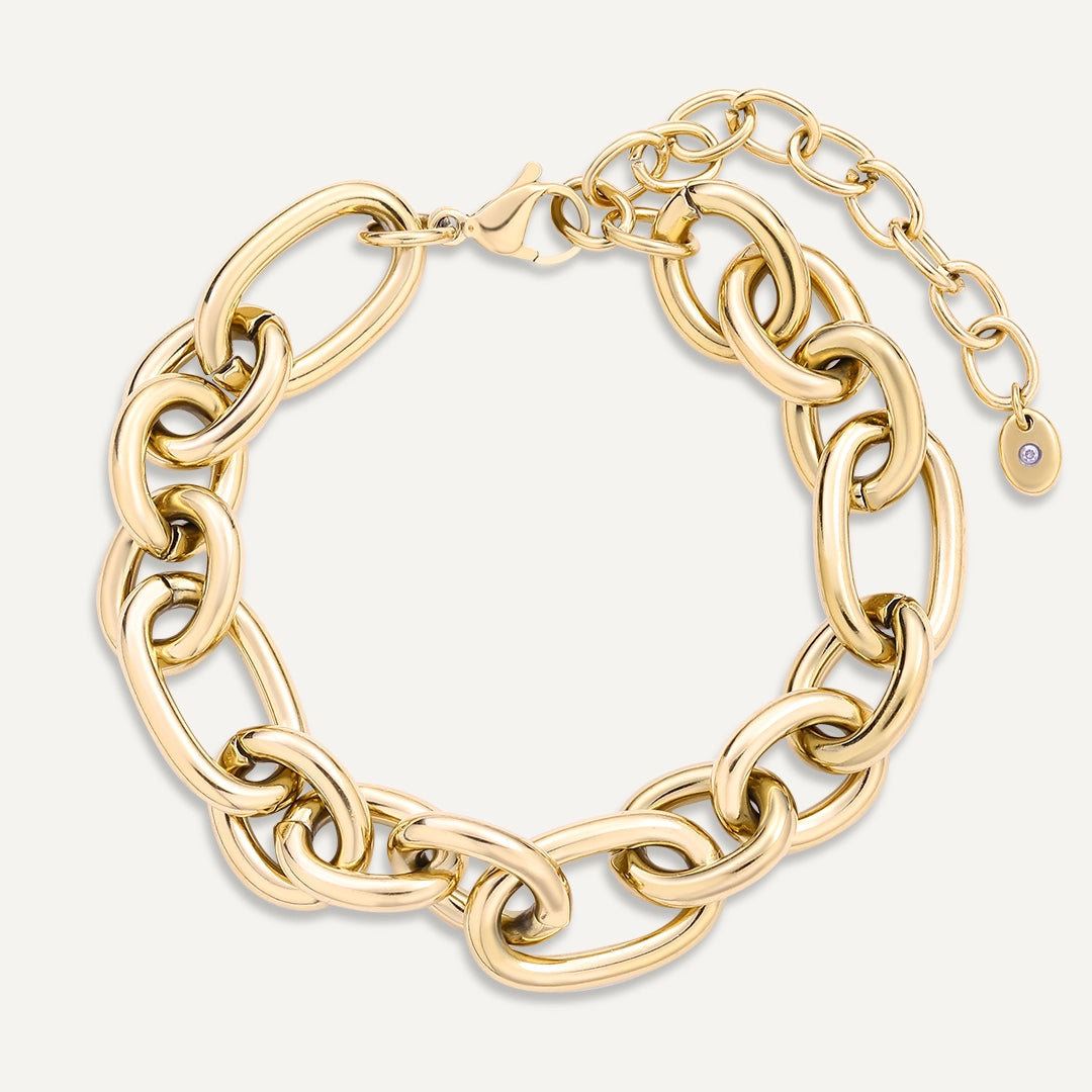 Vibes | Link Up Bracelet | 18K Gold-Plated