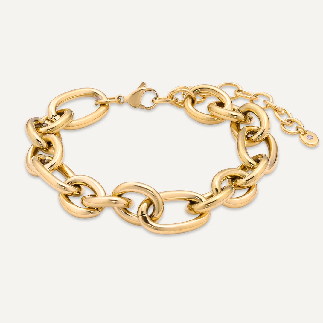 Vibes | Link Up Bracelet | 18K Gold-Plated