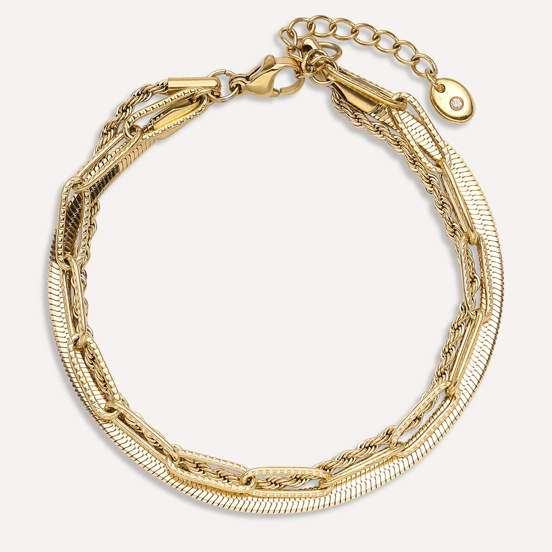 Vibes | Layer Slayer Bracelet | 18K Gold-Plated
