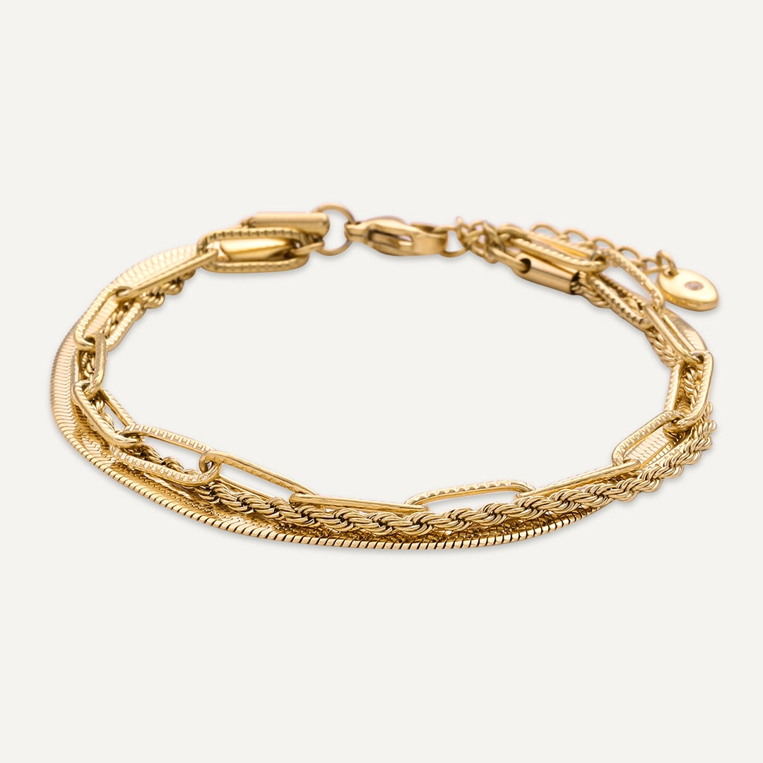 Vibes | Layer Slayer Bracelet | 18K Gold-Plated