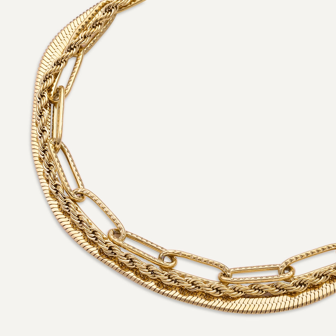 Vibes | Layer Slayer Bracelet | 18K Gold-Plated