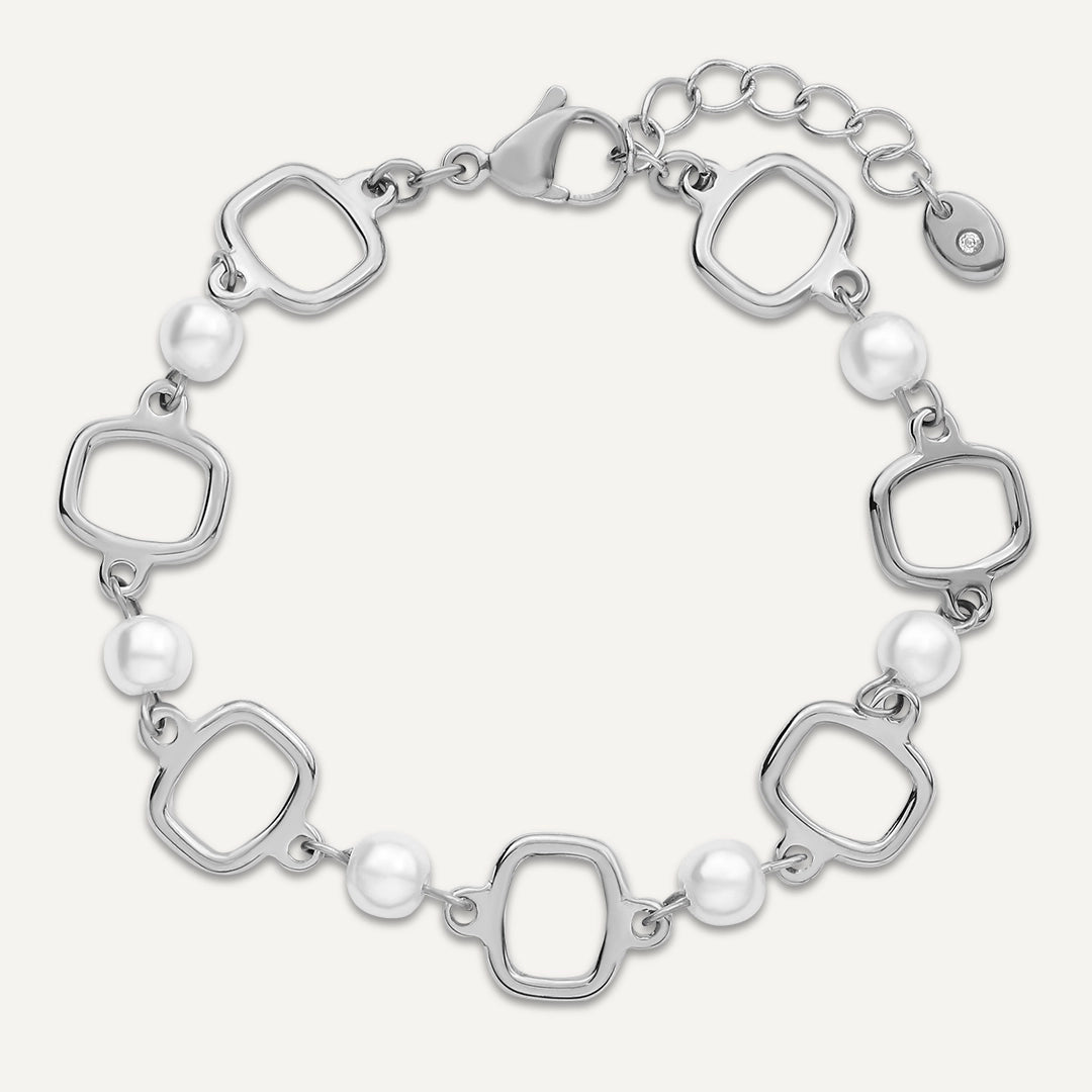 Vibes | Pearl Pop Bracelet | White Gold-Plated