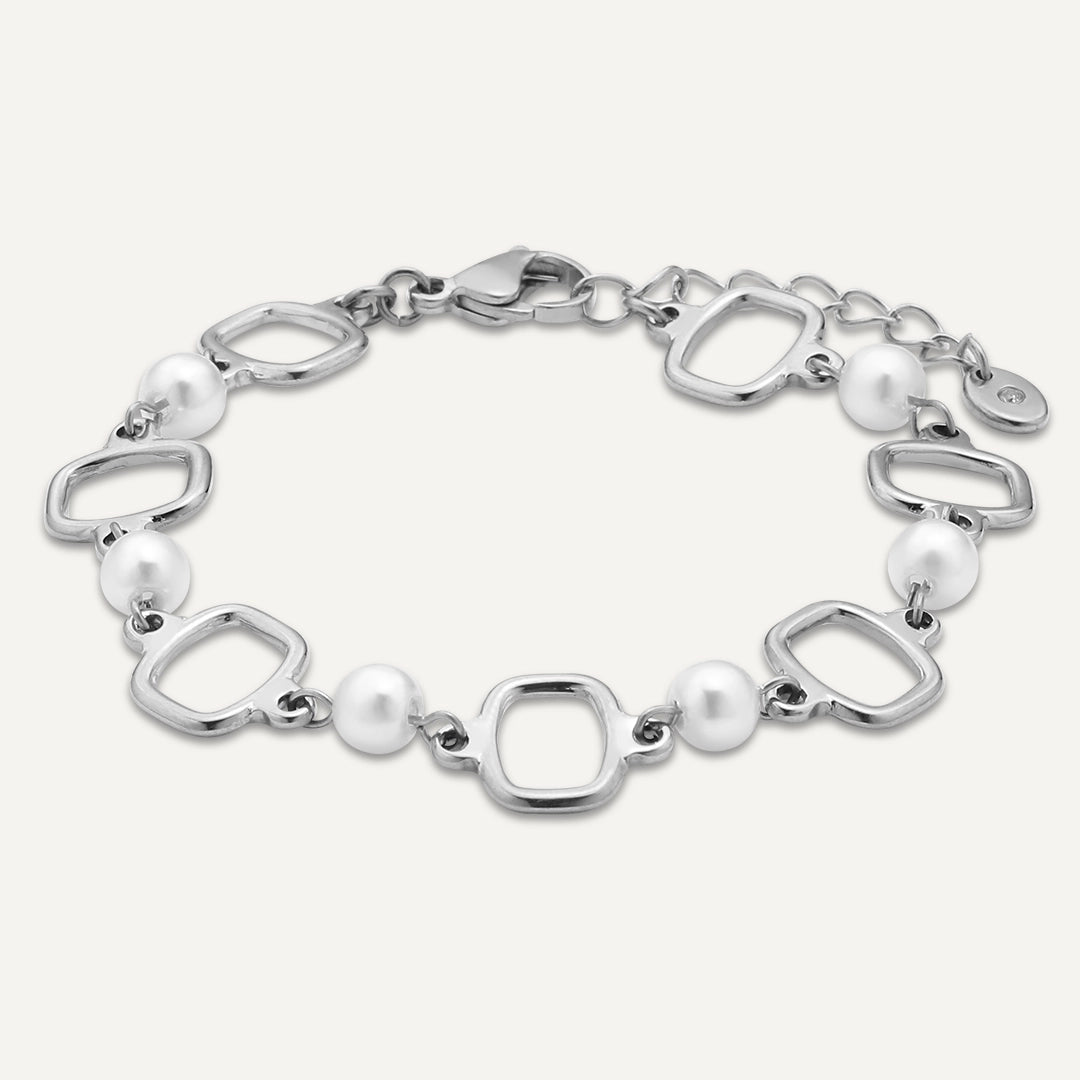 Vibes | Pearl Pop Bracelet | White Gold-Plated