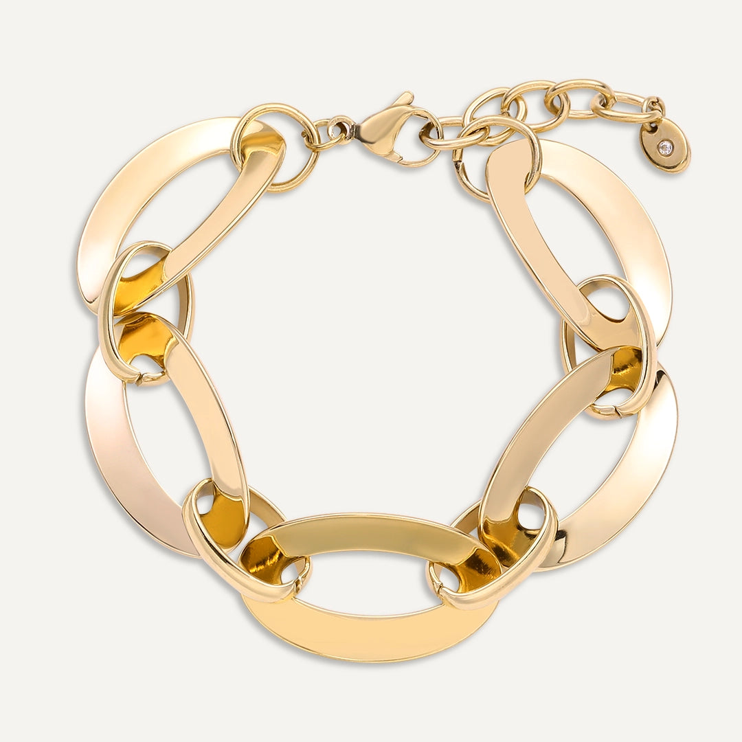 Vibes | Bold Loop Luxe Bracelet | 18K Gold-Plated