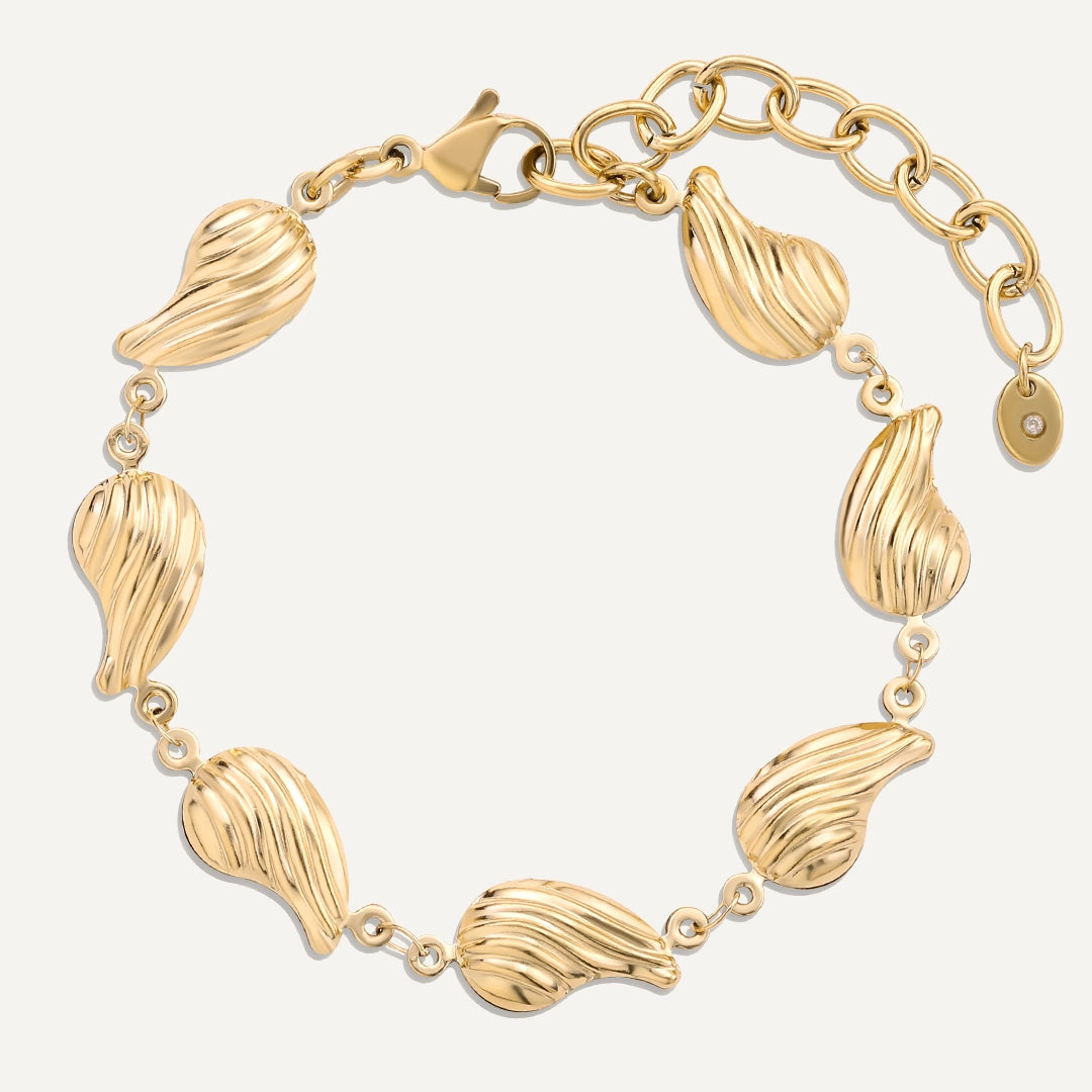 Vibes | Ripple Charm Bracelet | 18K Gold-Plated