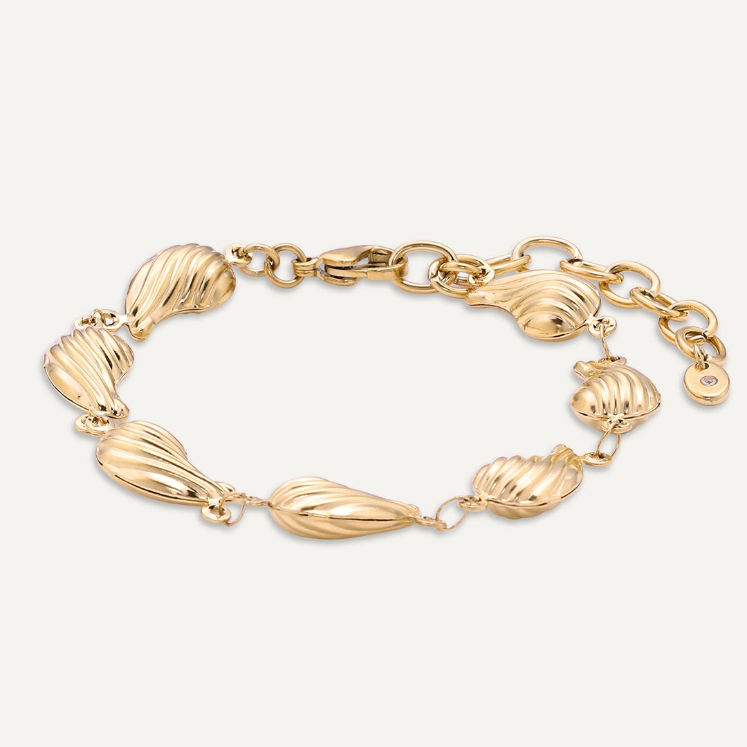 Vibes | Ripple Charm Bracelet | 18K Gold-Plated