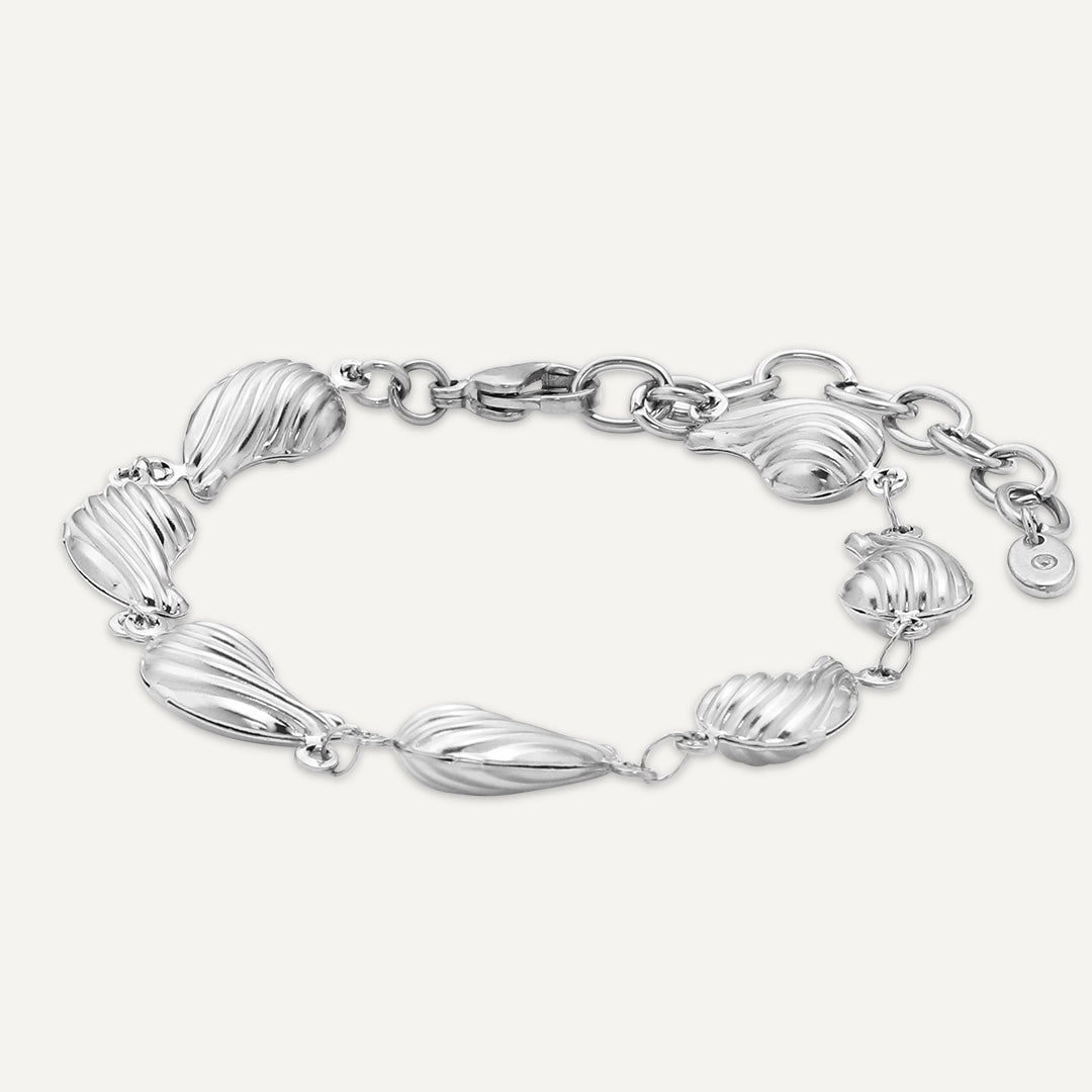 Vibes | Ripple Charm Bracelet | White Gold-Plated