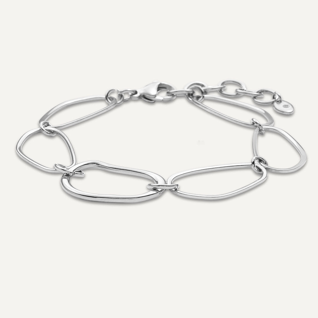 Vibes | Liquid Link Bracelet | White Gold-Plated