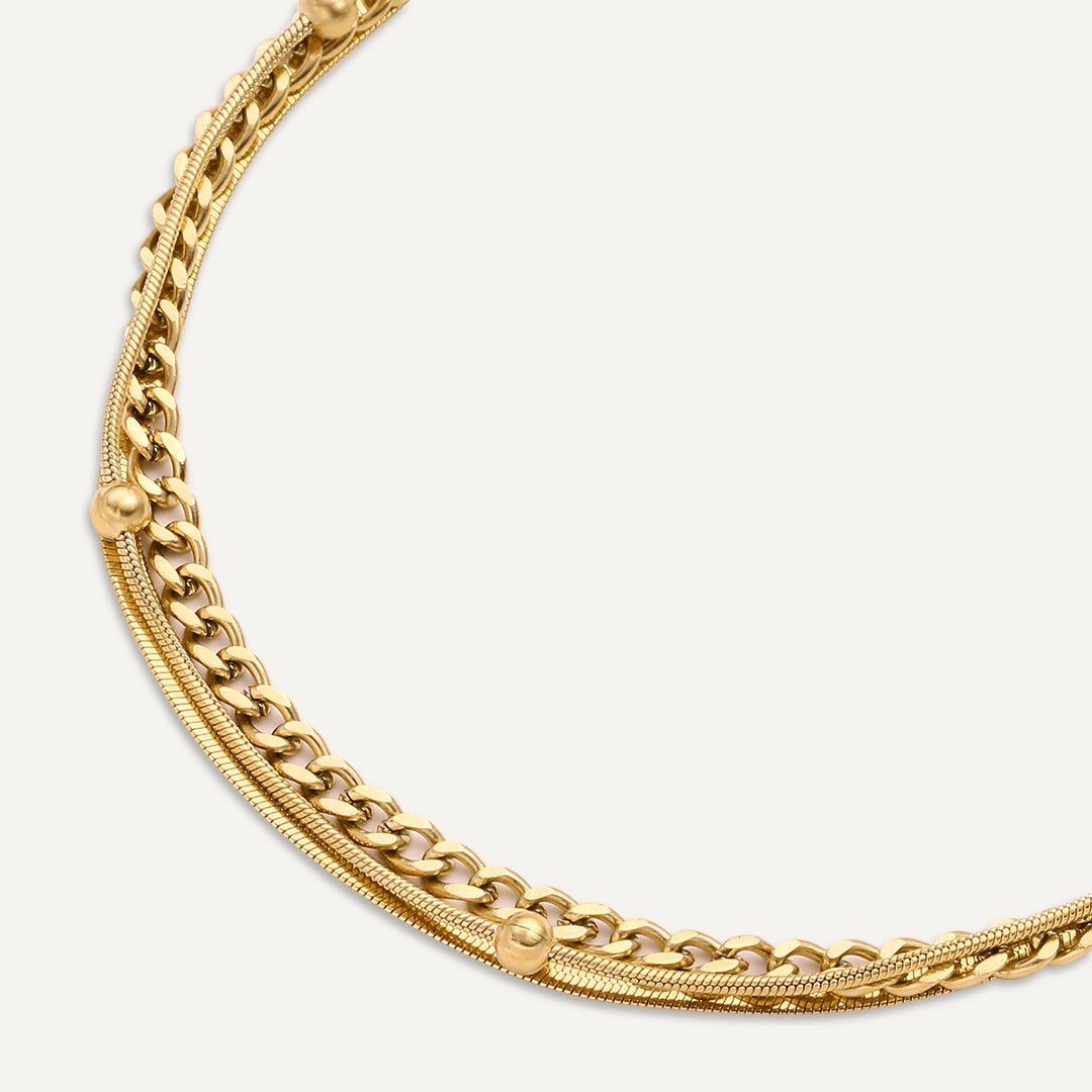 Vibes | Layer Luxe Bracelet | 18K Gold-Plated