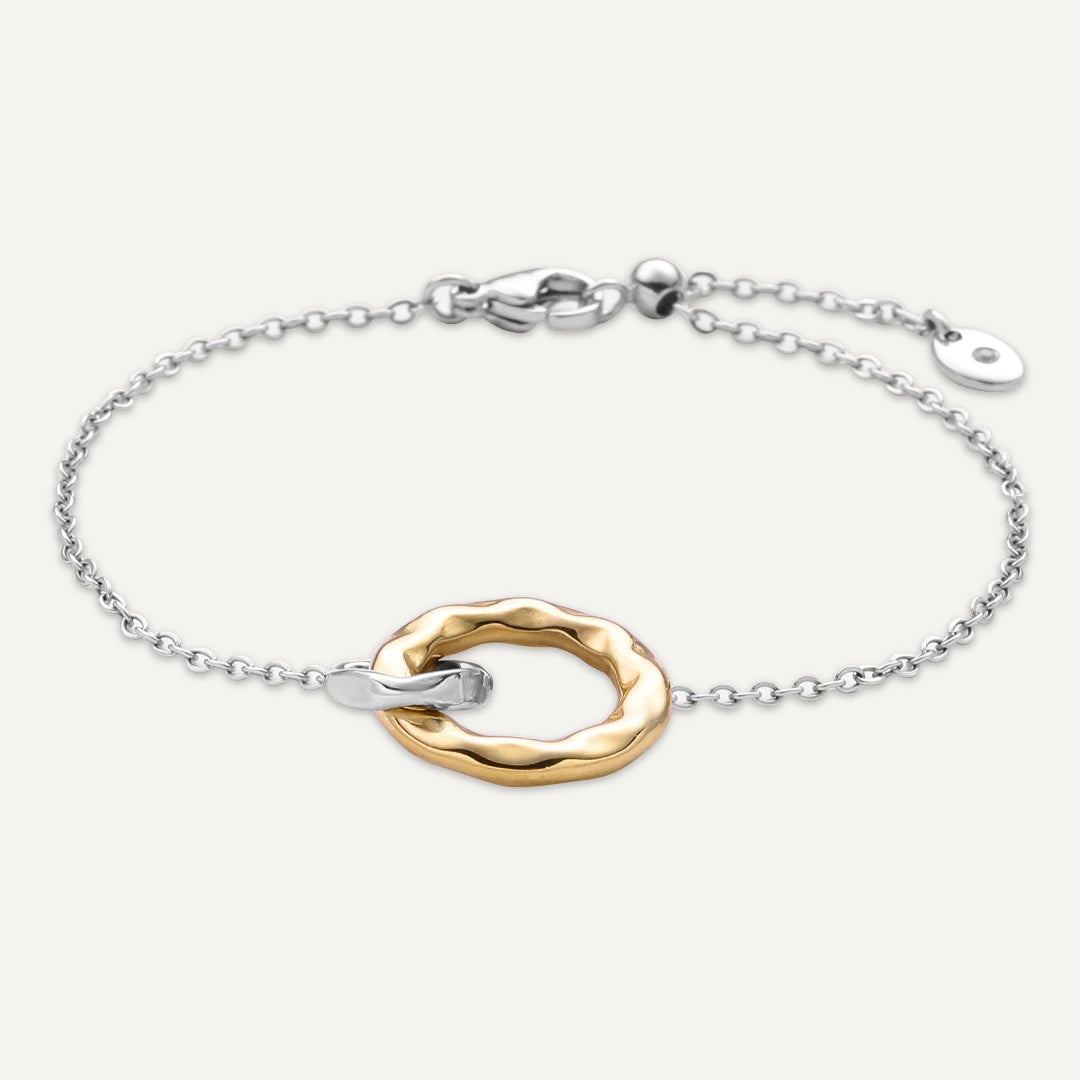 Vibes | Ripple Bond Bracelet | 18K Gold & White Gold-Plated