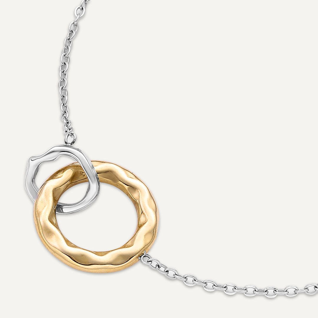 Vibes | Ripple Bond Bracelet | 18K Gold & White Gold-Plated