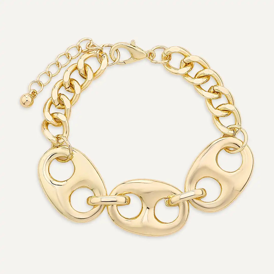 Mariner Link Chain Bracelet In Gold-Tone
