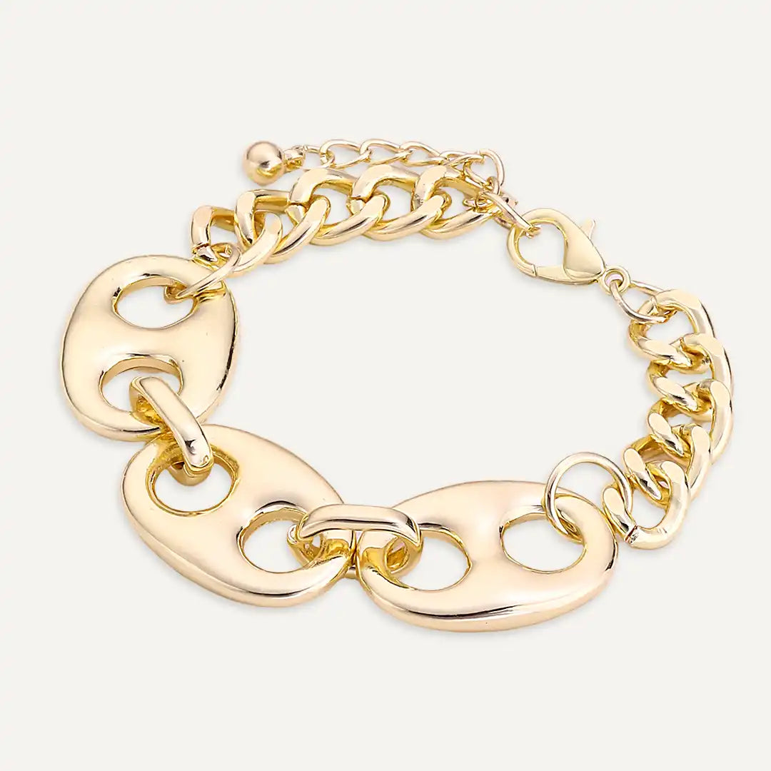 Mariner Link Chain Bracelet In Gold-Tone