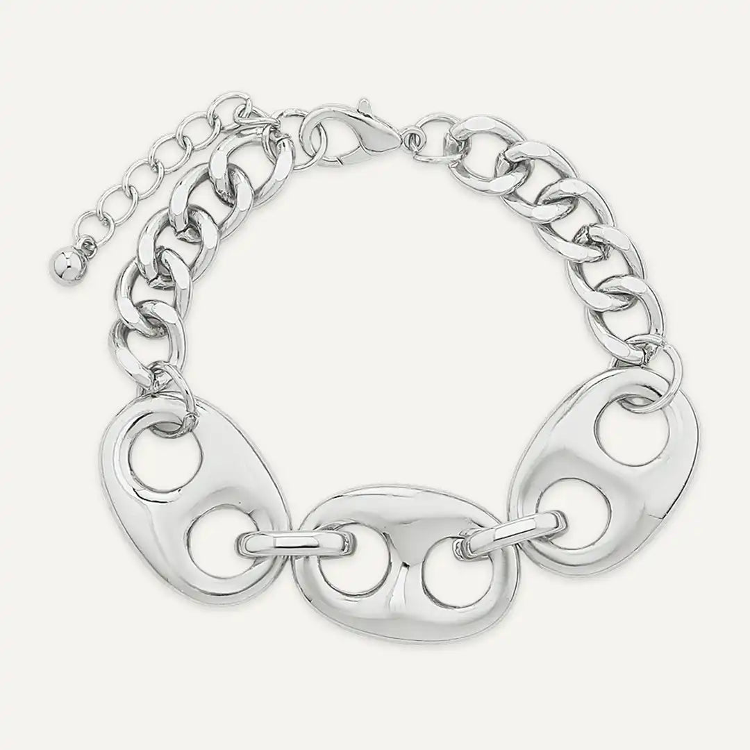 Mariner Link Chain Bracelet In Silver-Tone
