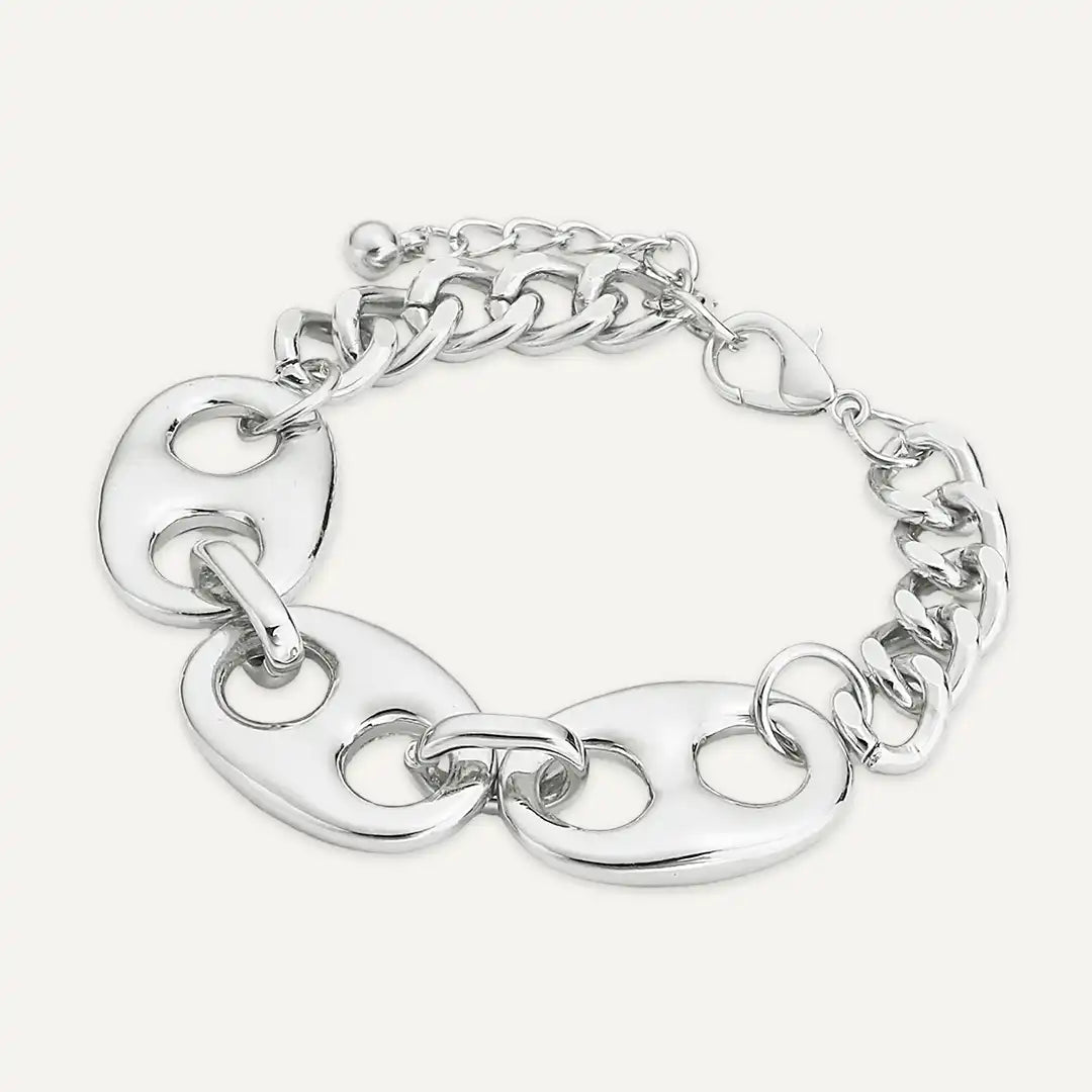 Mariner Link Chain Bracelet In Silver-Tone