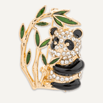 Crystal Panda Pin Brooch - D&X Retail